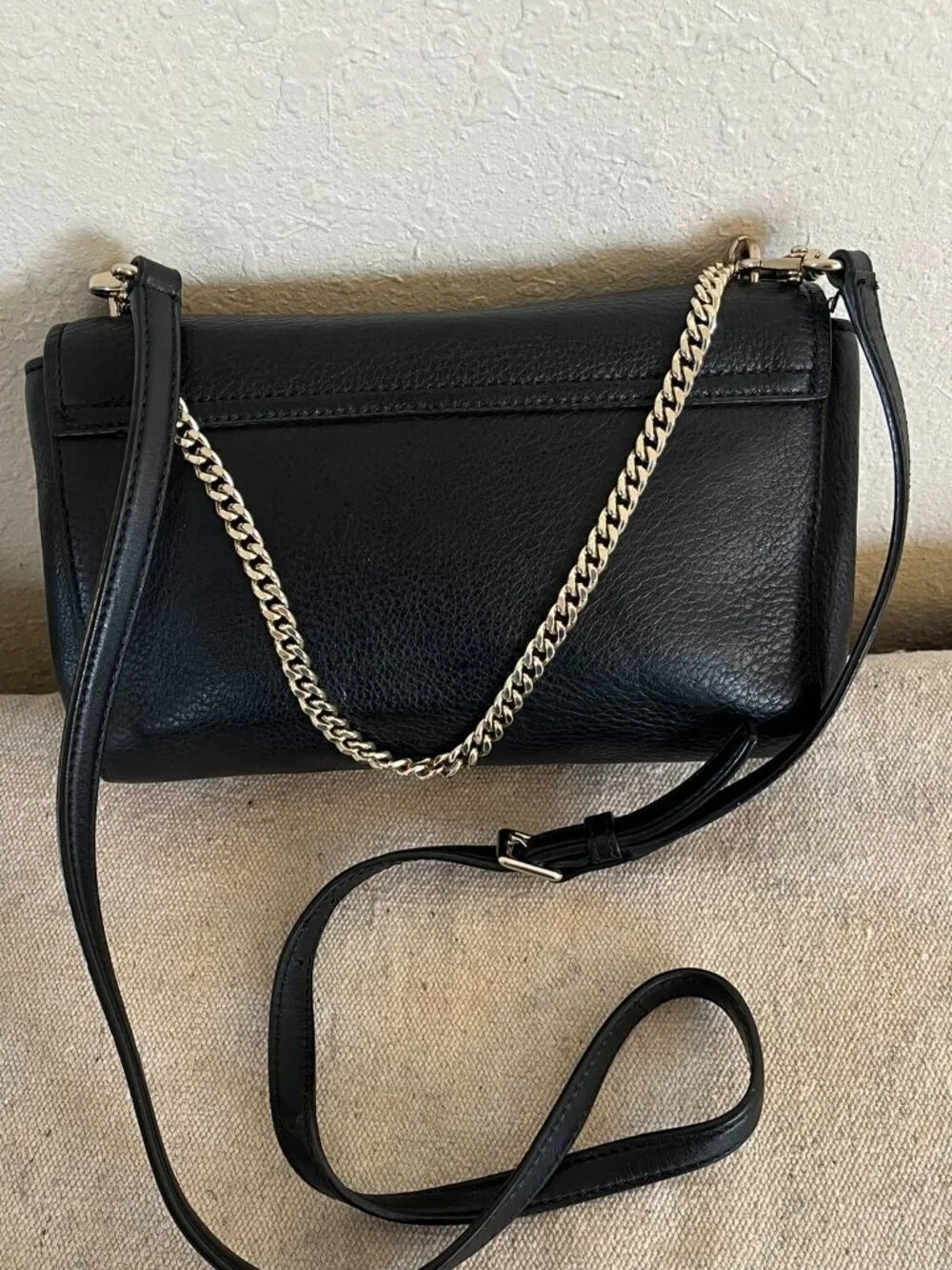 Kate Spade Lr Madison Willow Flap Black Saffiano Leather Crossbody Bag